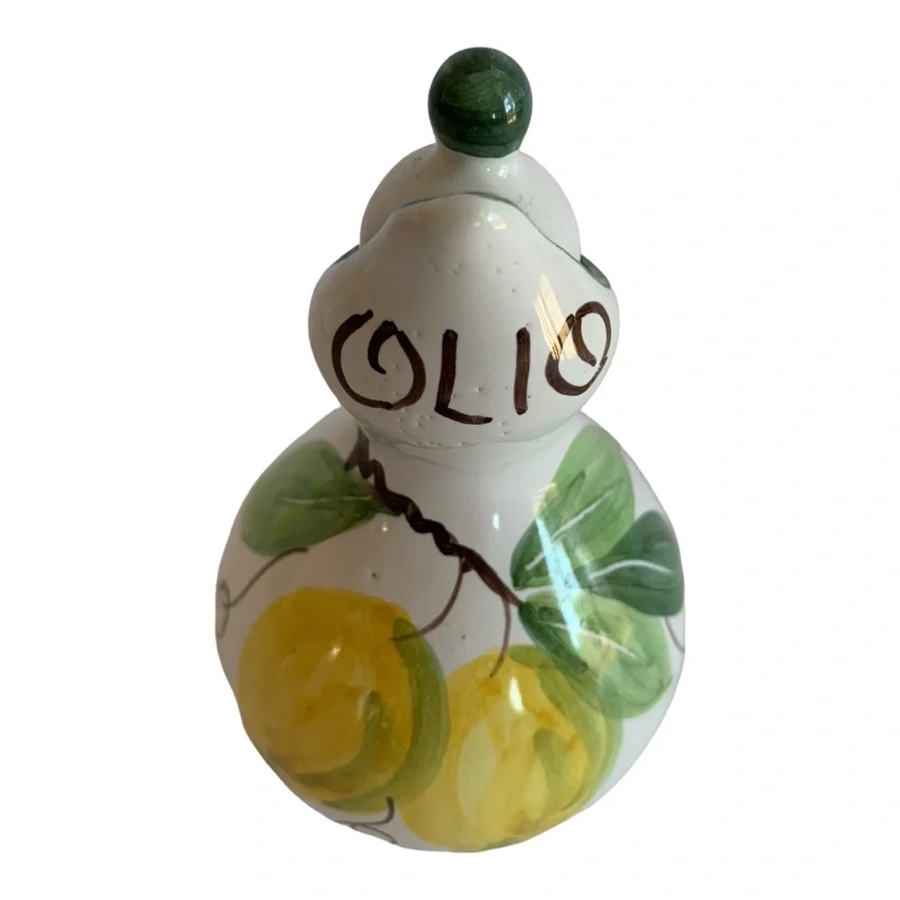 Lemon Ceramic Oil and Vinegar Set - Picture 2 of 6